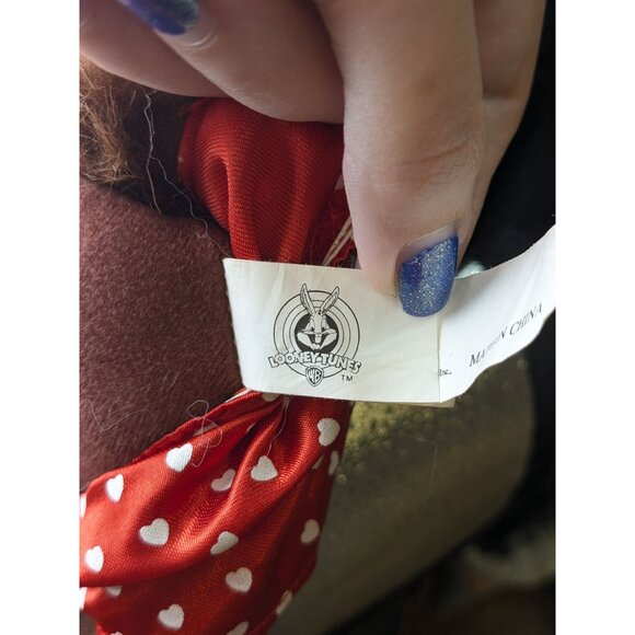 Looney Tunes Ace Taz The Tasmanian Devil Heart Eyes And Boxer Stuffed Animal 8" - Picture 4 of 5